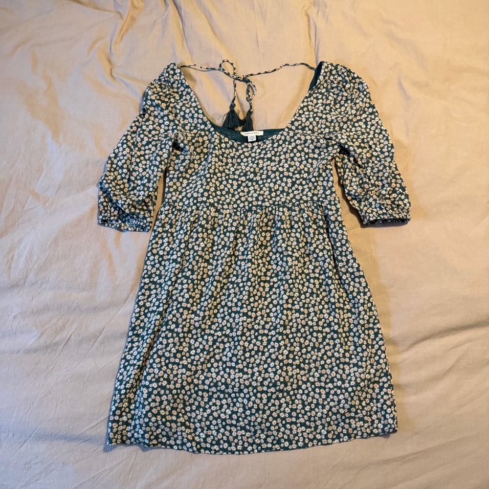 Green floral women’s dress